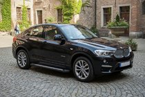BMW X4 F26 2014-2018 гг. Боковые Подножки Vision New Black (2 шт., Алюминий) фото 1