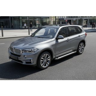 Боковые Подножки Vision New Black (2 шт., Алюминий) BMW X5 F15 2013-2018 гг. фото 1