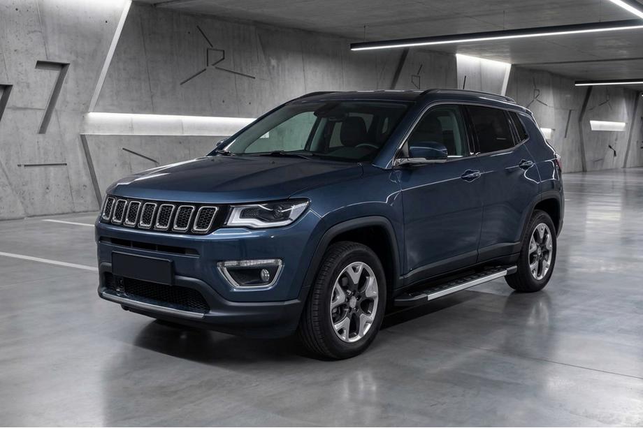 Jeep Compass 2016- гг. Боковые Подножки RedLine (2 шт., Алюминий) Image