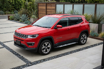 Jeep Compass 2016- гг. Боковые Подножки Sunrise (2 шт., Алюминий) фото 1