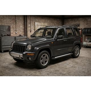Боковые Подножки Vision New Black (2 шт., Алюминий) Jeep Cherokee/Liberty 2002-2007 гг. фото 1