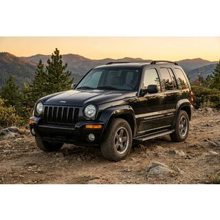 Боковые Подножки Maya V1 (2 шт., Алюминий) Jeep Cherokee/Liberty 2002-2007 гг. фото 1