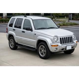 Боковые Подножки Tayga Black (2 шт., Алюминий) Jeep Cherokee/Liberty 2002-2007 гг. фото 1