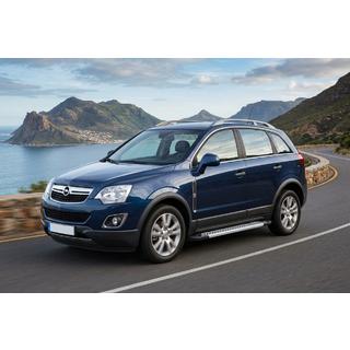 Боковые Подножки Vision New Grey (2 шт., Алюминий) Opel Antara 2006-2017 гг. фото 1