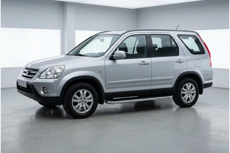 Honda CRV 2001-2006 гг. Боковые Подножки Tayga Grey (2 шт., Алюминий) Фото 1