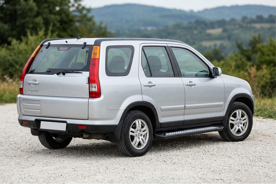 Honda CRV 2001-2006 гг. Боковые Подножки Vision New Black (2 шт., Алюминий) Image