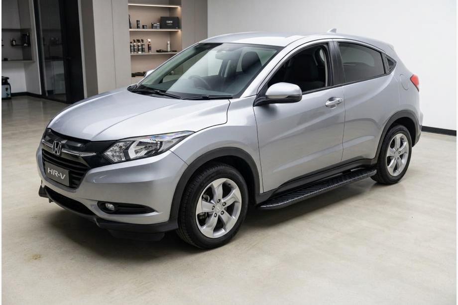Honda HR-V 2014-2021 гг. Боковые Подножки Bosphore Black (2 шт., Алюминий) Image