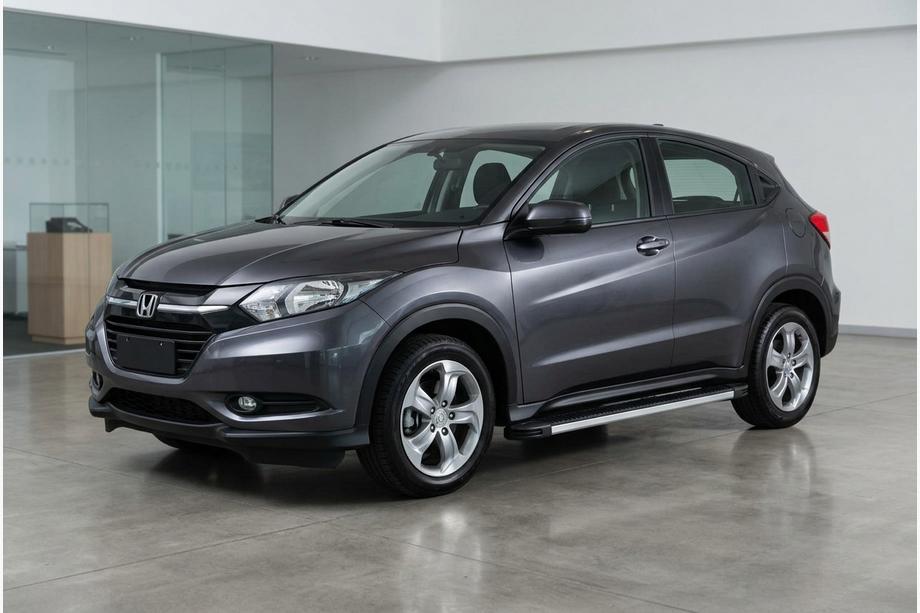 Honda HR-V 2014-2021 гг. Боковые Подножки Maya V1 (2 шт., Алюминий) Image