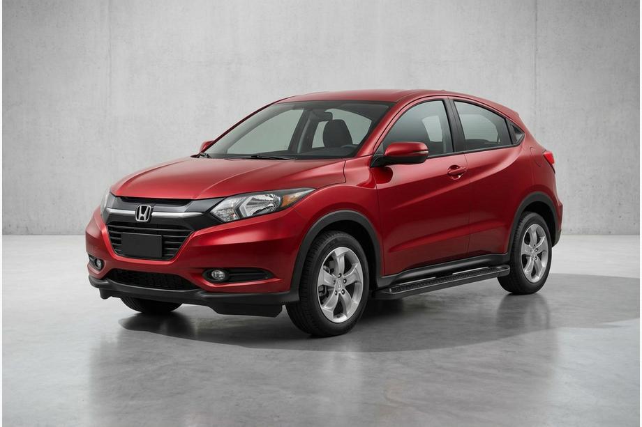 Honda HR-V 2014-2021 гг. Боковые Подножки Allmond Black (2 шт., Алюминий) Image