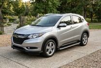 Honda HR-V 2014-2021 гг. Боковые Подножки Fullmond (2 шт., Алюминий) фото 1