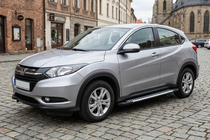 Honda HR-V 2014-2021 гг. Боковые Подножки Line (2 шт., Алюминий) фото 1