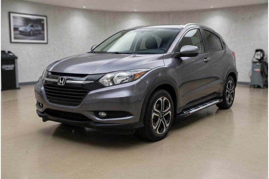 Honda HR-V 2014-2021 гг. Боковые Подножки Sunrise (2 шт., Алюминий) Фото 1