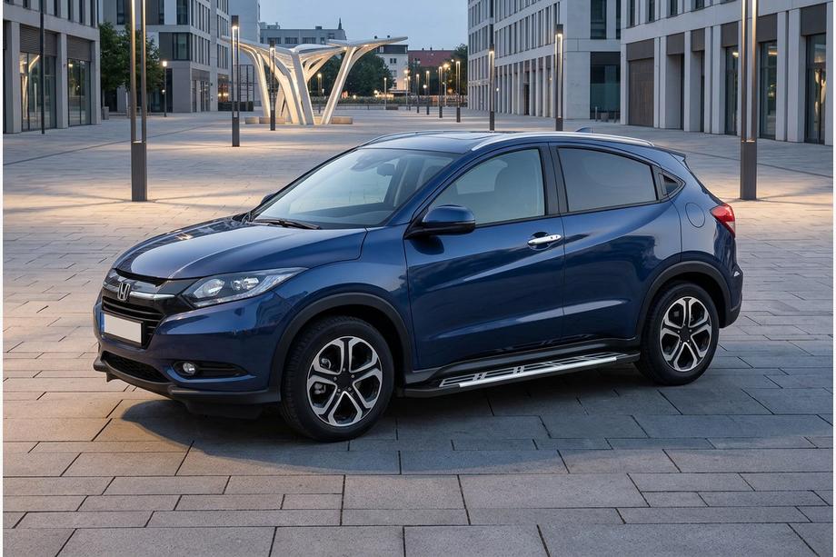 Honda HR-V 2014-2021 гг. Боковые Подножки Sunrise (2 шт., Алюминий) Фото 2