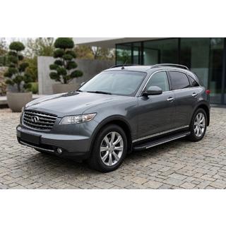 Боковые Подножки Bosphore Grey (2 шт., Алюминий) Infiniti FX 2003-2008 гг. фото 1