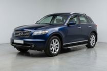 Infiniti FX 2003-2008 гг. Боковые Подножки Maya V1 (2 шт., Алюминий) фото 1
