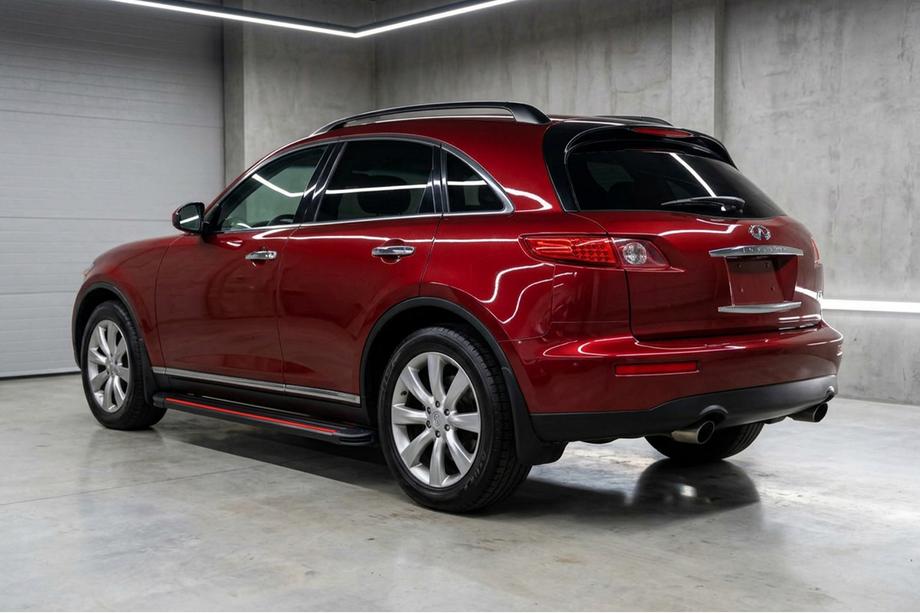 Infiniti FX 2003-2008 гг. Боковые Подножки Maya Red (2 шт., Алюминий) Image
