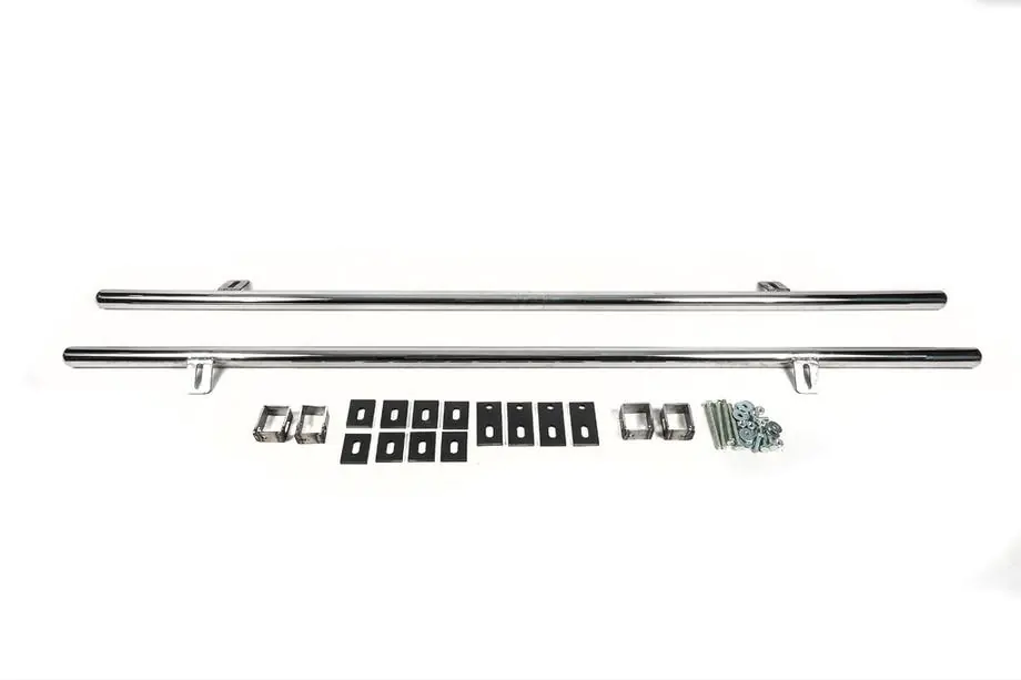 BMW X3 E83 2003-2010 гг. Боковые трубы 42 мм (2 шт, нержавейка) Фото 4