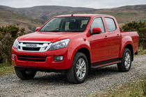 Isuzu D-Max 2011-2019 гг. Боковые Подножки Maya Red (2 шт., Алюминий) фото 1