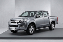 Isuzu D-Max 2011-2019 гг. Боковые Подножки Maydos V1 (2 шт., Алюминий) фото 1