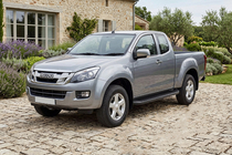 Isuzu D-Max 2011-2019 гг. Боковые Подножки Tayga Black (2 шт., Алюминий) фото 1