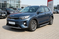 Kia Stonic 2017- гг. Боковые Подножки Maya V1 (2 шт., Алюминий) фото 1