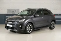 Kia Stonic 2017- гг. Боковые Подножки Allmond Black (2 шт., Алюминий) фото 1