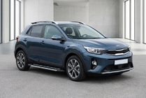 Kia Stonic 2017- гг. Боковые Подножки RedLine (2 шт., Алюминий) фото 1