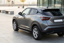 Nissan Juke 2020- гг. Боковые Подножки Bosphore Grey (2 шт., Алюминий) фото 1