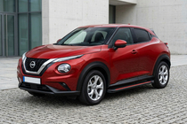 Nissan Juke 2020- гг. Боковые Подножки Maya Red (2 шт., Алюминий) фото 1