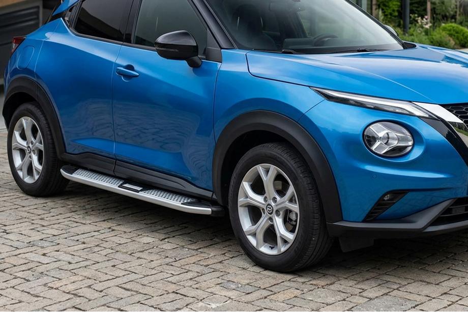 Nissan Juke 2020- гг. Боковые Подножки Mevsim Grey (2 шт., Алюминий) Image