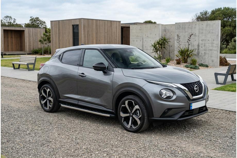 Nissan Juke 2020- гг. Боковые Подножки BlackLine (2 шт., Алюминий) Image