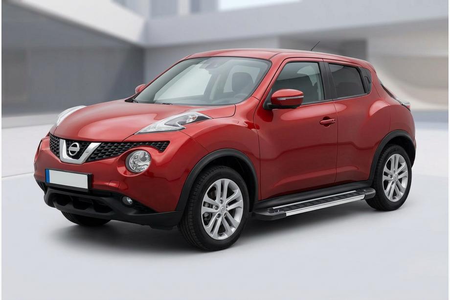 Nissan Juke 2020- гг. Боковые Подножки RedLine (2 шт., Алюминий) Image