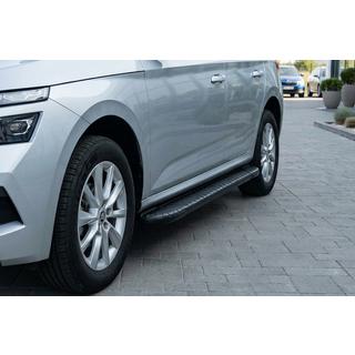 Боковые Подножки Bosphore Black (2 шт., Алюминий) Skoda Kamiq 2019- гг. фото 1