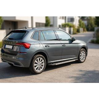 Боковые Подножки RedLine (2 шт., Алюминий) Skoda Kamiq 2019- гг. фото 1