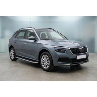 Боковые Подножки Tayga Grey (2 шт., Алюминий) Skoda Kamiq 2019- гг. фото 1