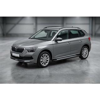 Боковые Подножки Vision New Black (2 шт., Алюминий) Skoda Kamiq 2019- гг. фото 1