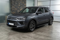 SsangYong Korando 2019- гг. Боковые Подножки Allmond Black (2 шт., Алюминий) фото 1