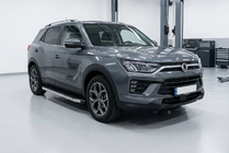 SsangYong Korando 2019- гг. Боковые Подножки BlackLine (2 шт., Алюминий) фото 1