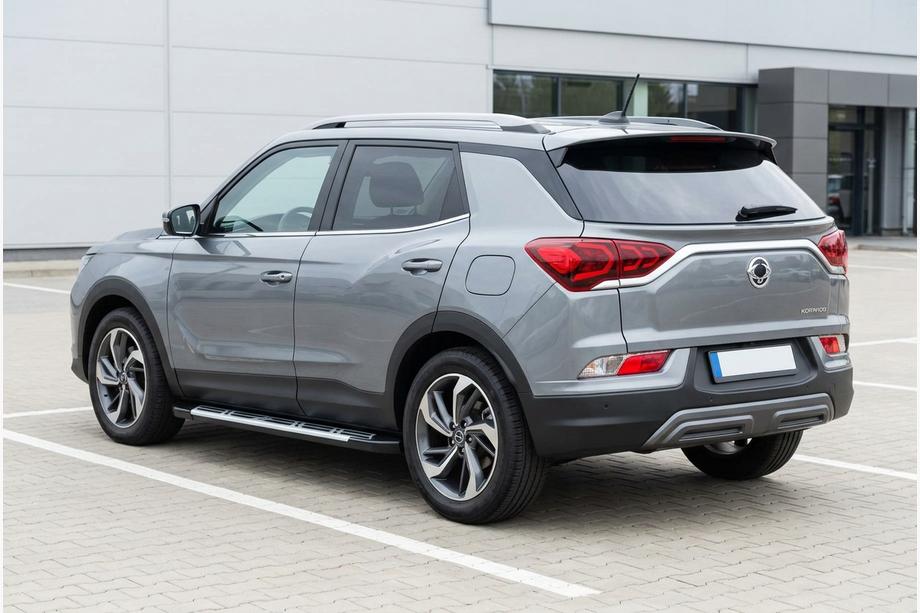 SsangYong Korando 2019- гг. Боковые Подножки Sunrise (2 шт., Алюминий) Фото 1
