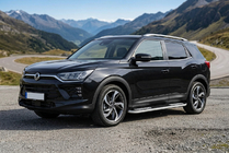 SsangYong Korando 2019- гг. Боковые Подножки Tayga V2 (2 шт., Алюминий) фото 1