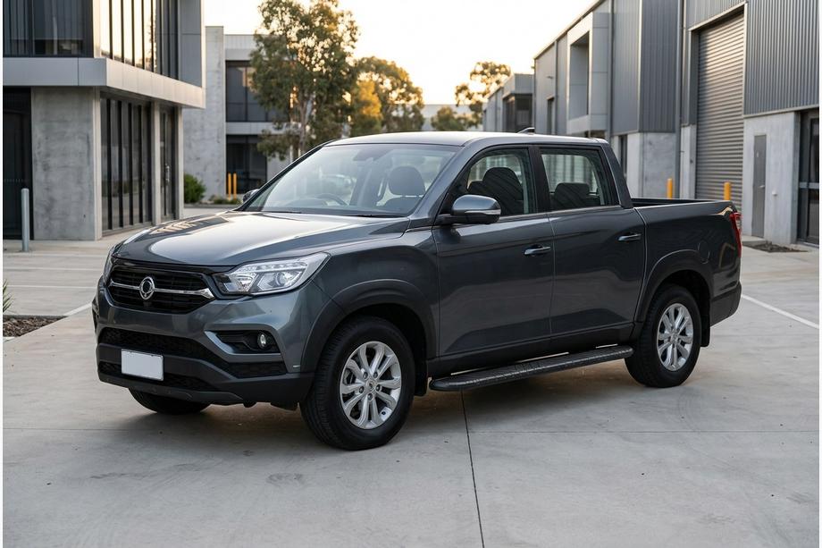 SsangYong Musso II 2018– гг. Боковые Подножки Bosphore Black (2 шт., Алюминий) Фото 1