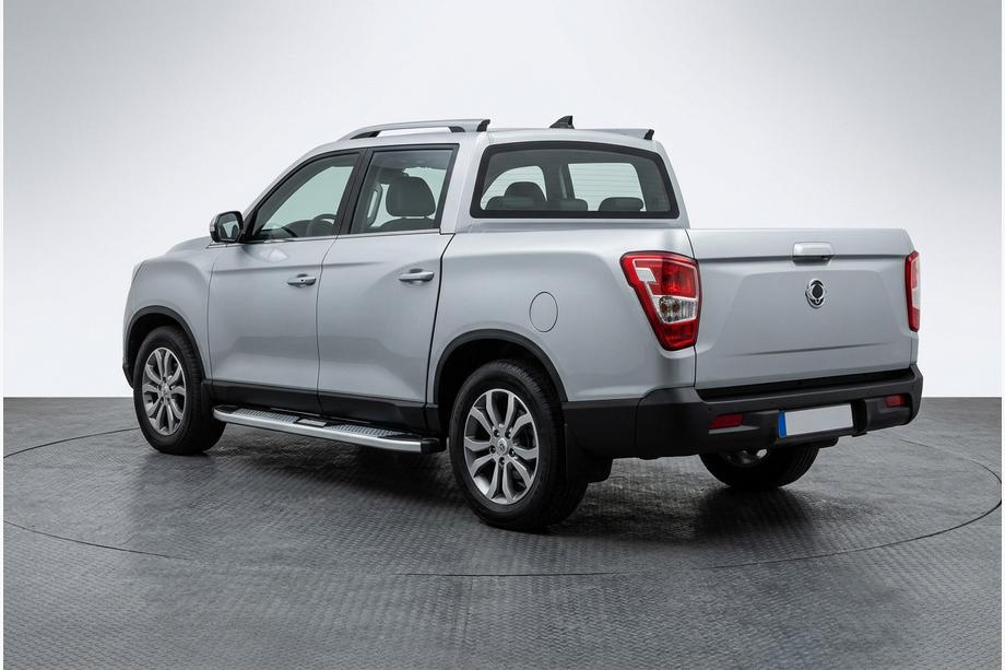 SsangYong Musso II 2018– гг. Боковые Подножки Mevsim Grey (2 шт., Алюминий) Фото 1