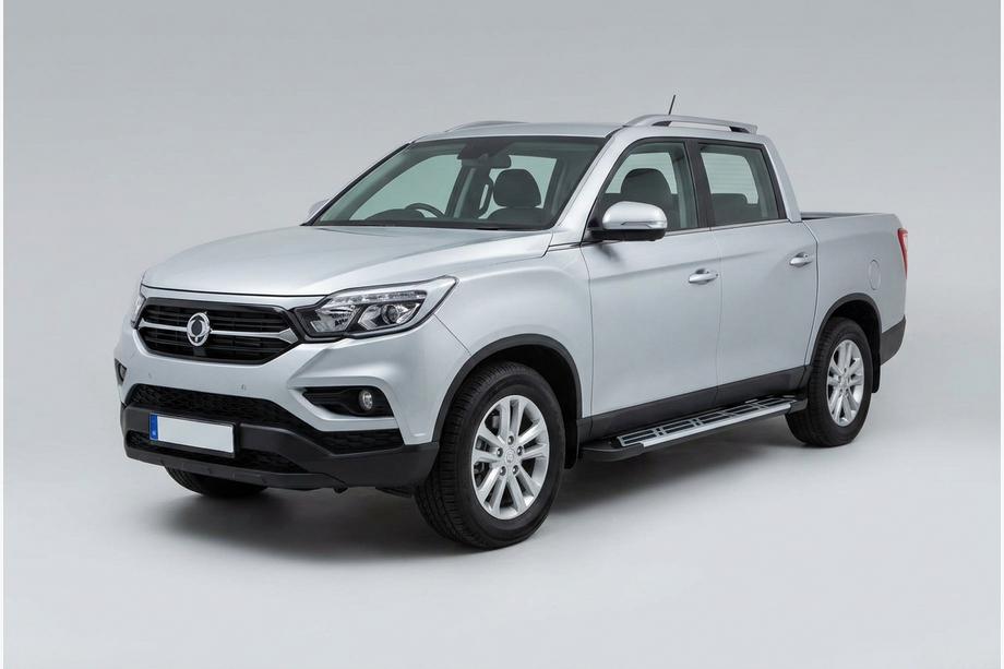 SsangYong Musso II 2018– гг. Боковые Подножки Sunrise (2 шт., Алюминий) Фото 1
