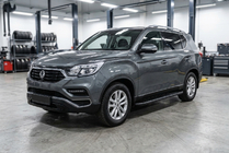 SsangYong Rexton II 2017- гг. Боковые Подножки Bosphore Black (2 шт., Алюминий) фото 1