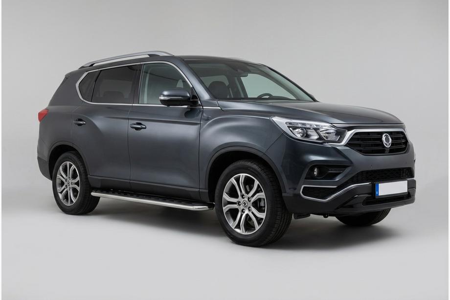 SsangYong Rexton II 2017- гг. Боковые Подножки Maydos V1 (2 шт., Алюминий) Image