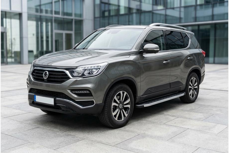 SsangYong Rexton II 2017- гг. Боковые Подножки Fullmond (2 шт., Алюминий) Image