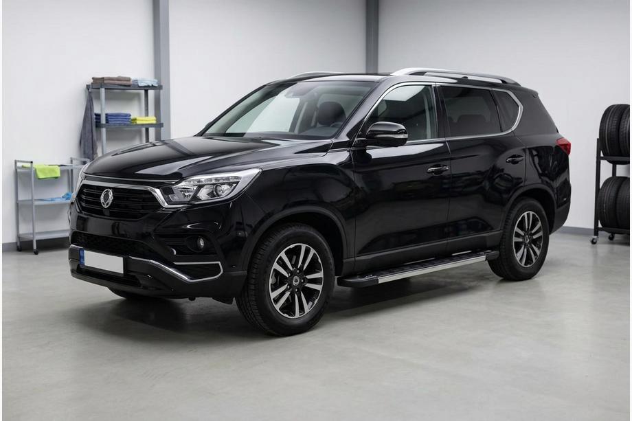 SsangYong Rexton II 2017- гг. Боковые Подножки RedLine (2 шт., Алюминий) Image
