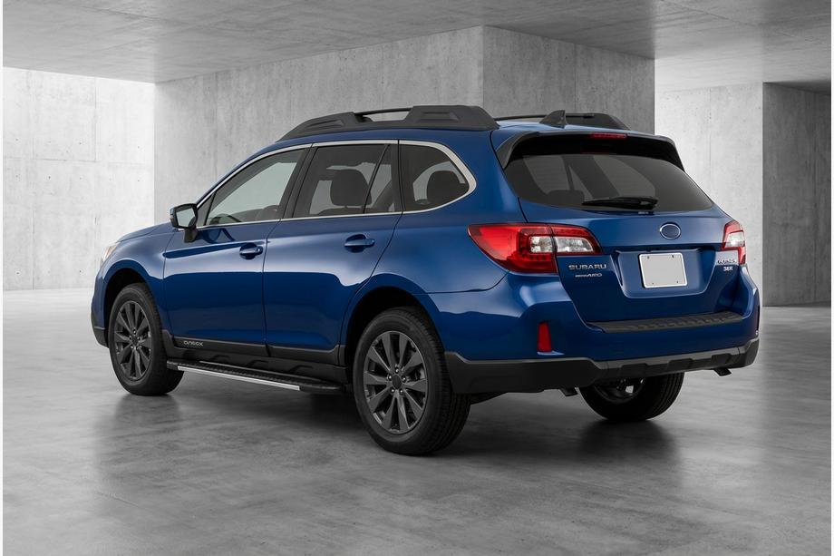 Subaru Outback 2014-2019 гг. Боковые Подножки Bosphore Grey (2 шт., Алюминий) Image