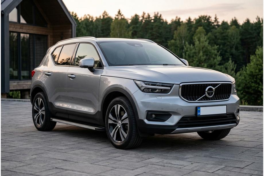 Volvo XC40 2018- гг. Боковые Подножки Maya V1 (2 шт., Алюминий) Image