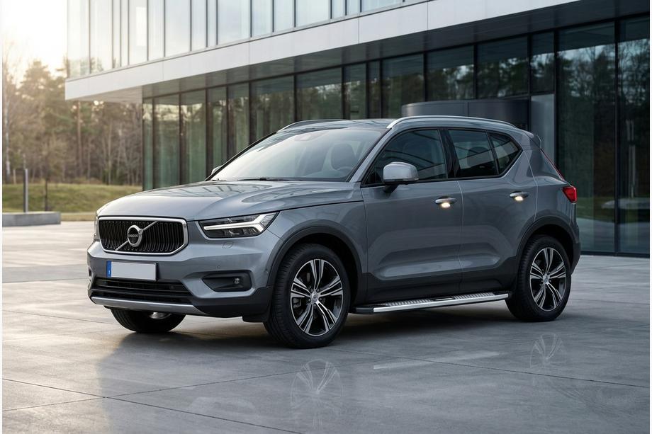 Volvo XC40 2018- гг. Боковые Подножки Mevsim Grey (2 шт., Алюминий) Image